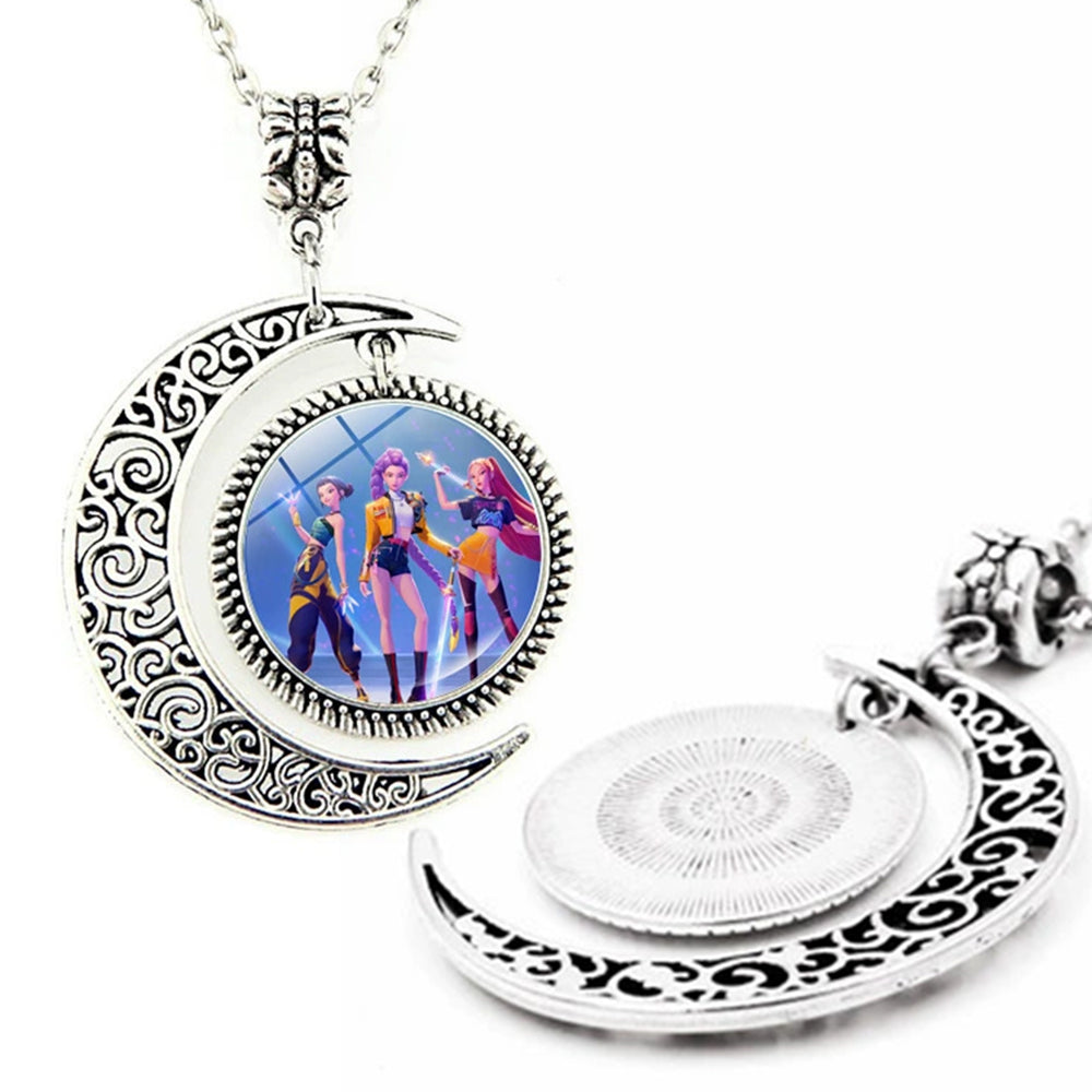 KPop Demon Hunters Necklace Pendant - Sweater Chain Gothic Collar Accessory for Fans