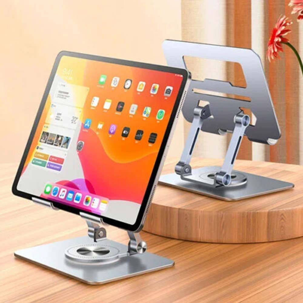 Adjustable Stand 360 Rotating Ergonomic Foldable Riser for iPad Tablet to 12.9