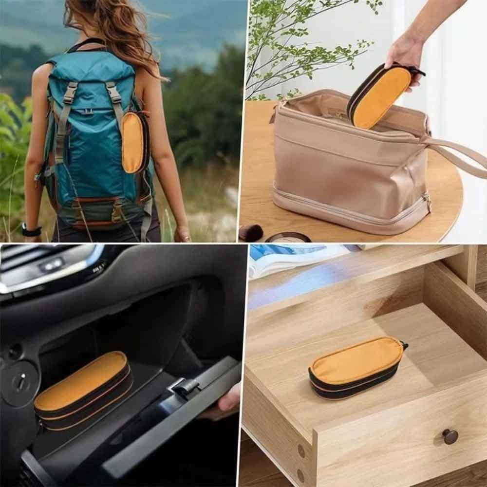 Glasses Travel Case – Double Layer Waterproof Organiser Bag for Sunglasses