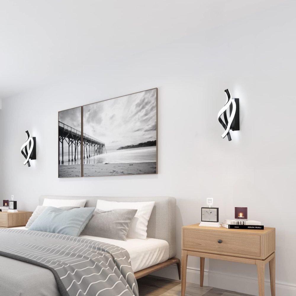 Modern 28W Indoor LED Wall Light Wall Lamp Bed Room 3 Light Dimmable 2500LM