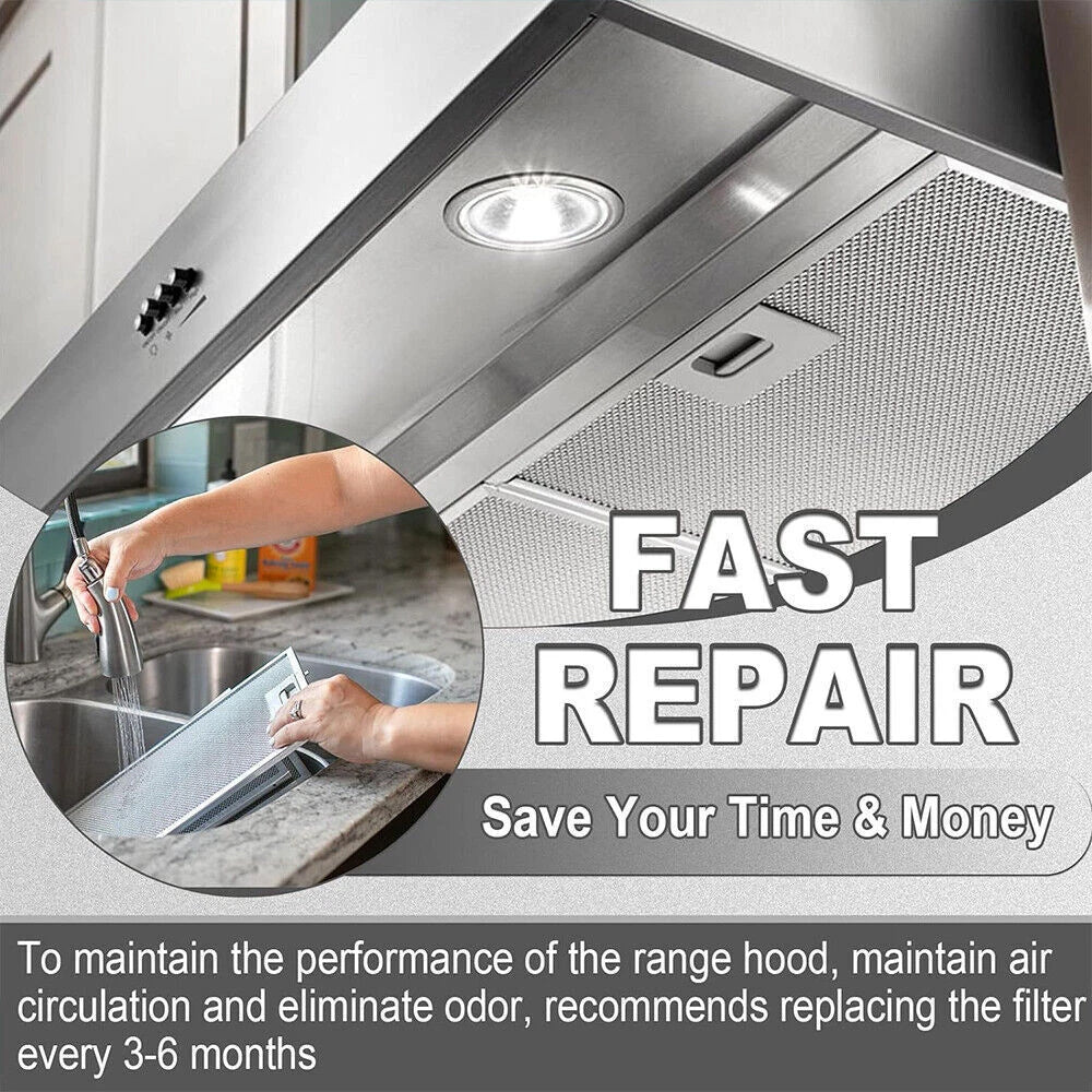 2PCS Cooker Hood Metal Mesh Grease Filter for Kitchen Extractor Fan 320x260 mm