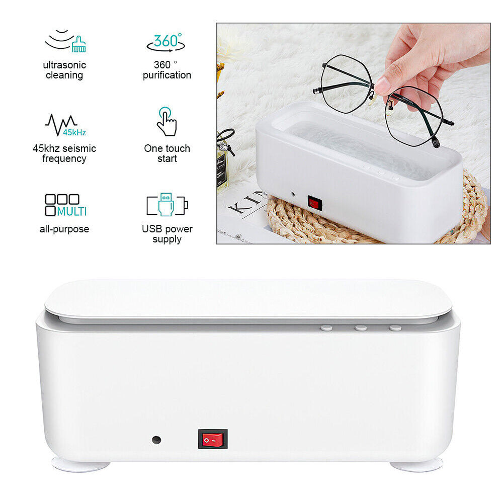 Ultrasonic Cleaner Steel Sonic Wave Tank Glasses Watch Jewellery Cleaning