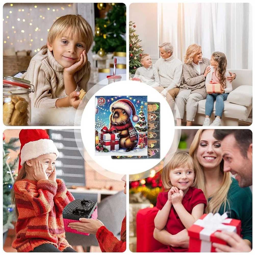 Capybara Countdown to Christmas 2025 - 24 Day Advent Calendar with Surprise Toys