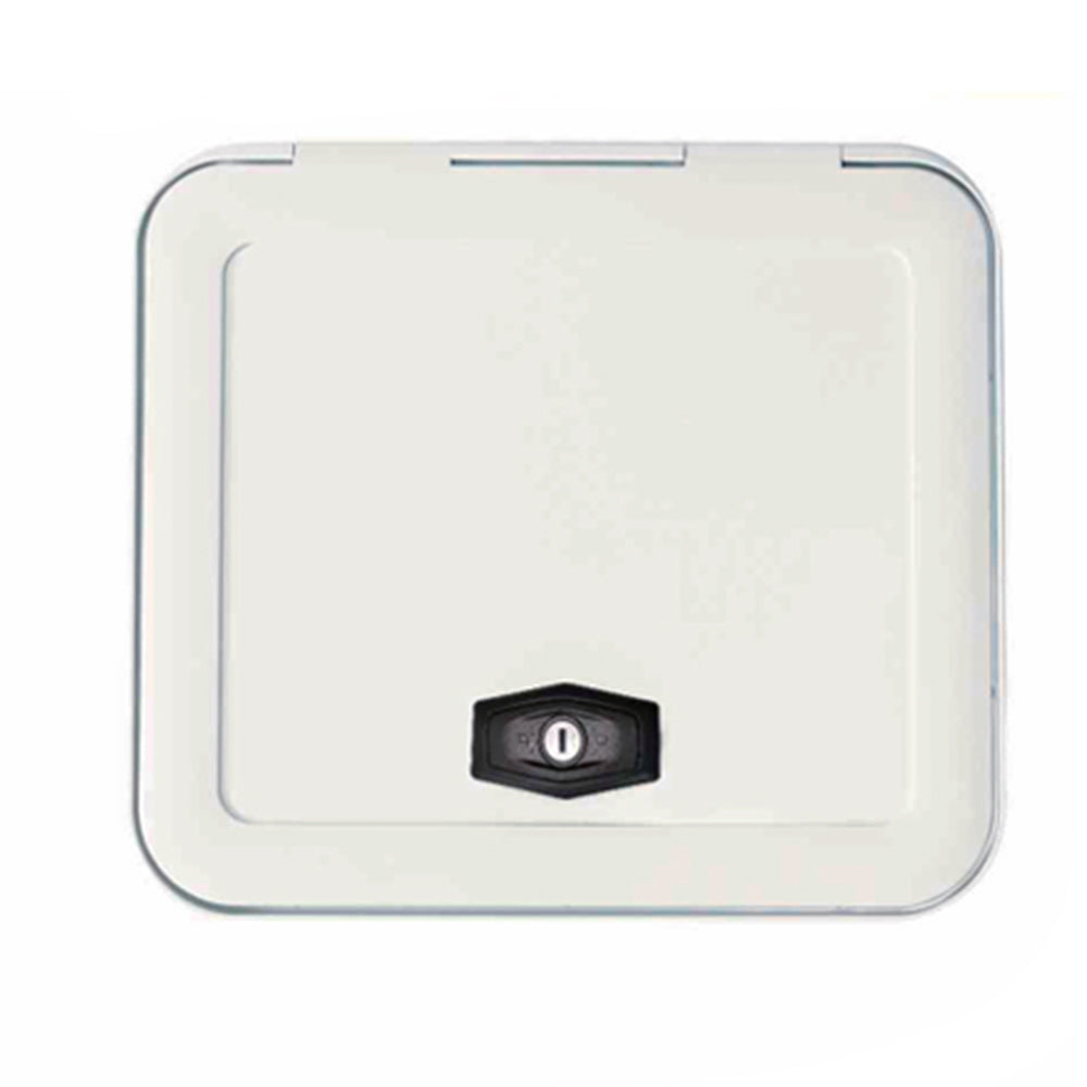 RV Storage Hatch Door – UV Resistant with Locker, Square & Rectangle, Rounded Corners