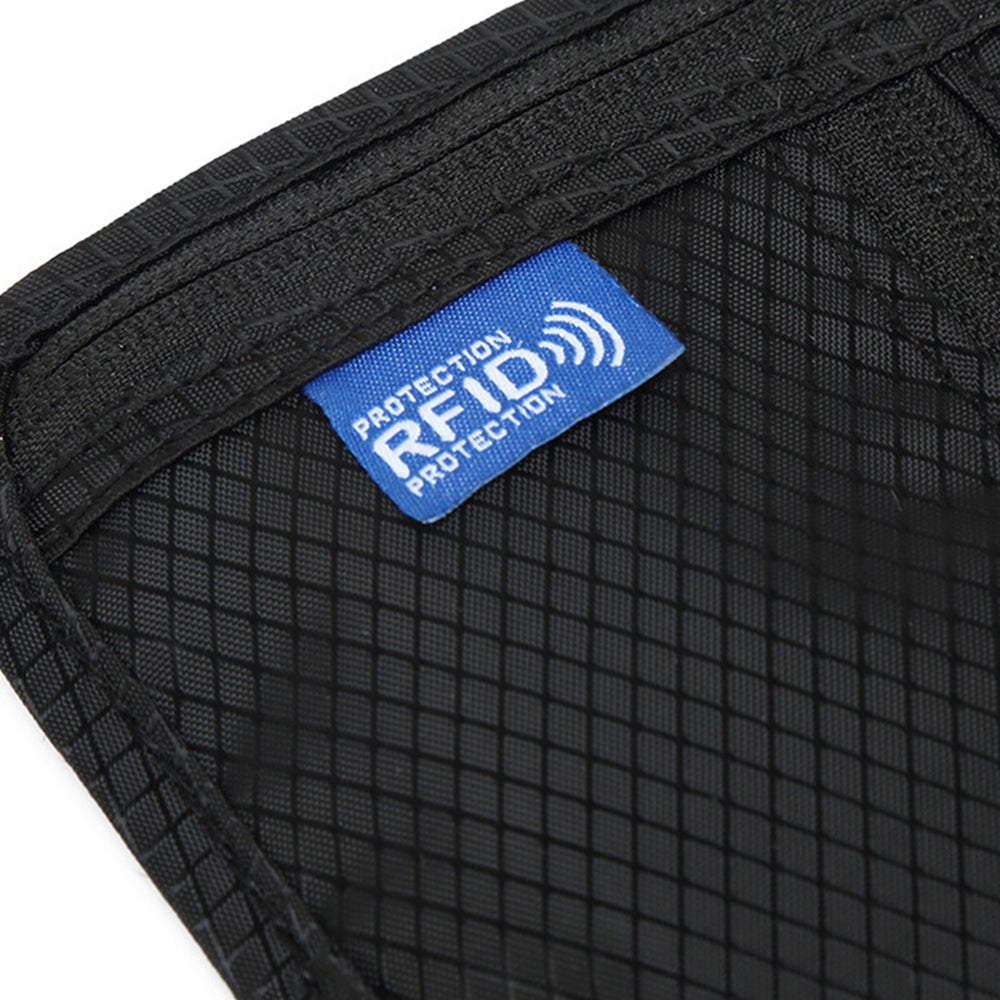RFID Blocking Travel Body Wallet - Passport Holder Neck Shoulder Document Bag