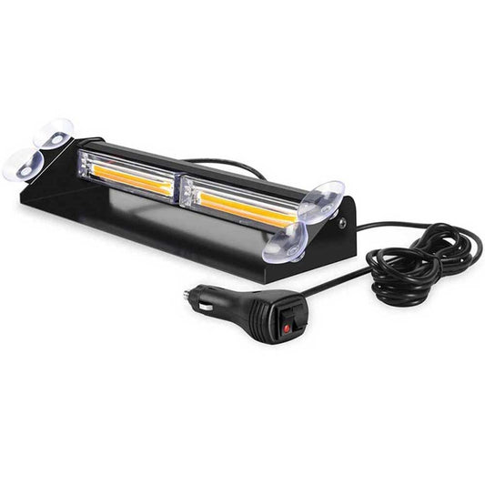 LED Warning Strobe Light Bar - 12V-24V Amber Flashing Roof Beacon for Recovery