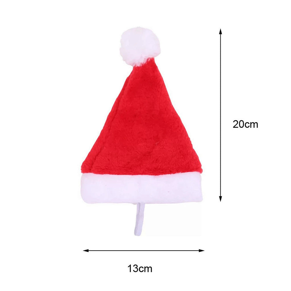Christmas Santa Dog Hat Set – 2PCS Lightweight Pet Costume Caps