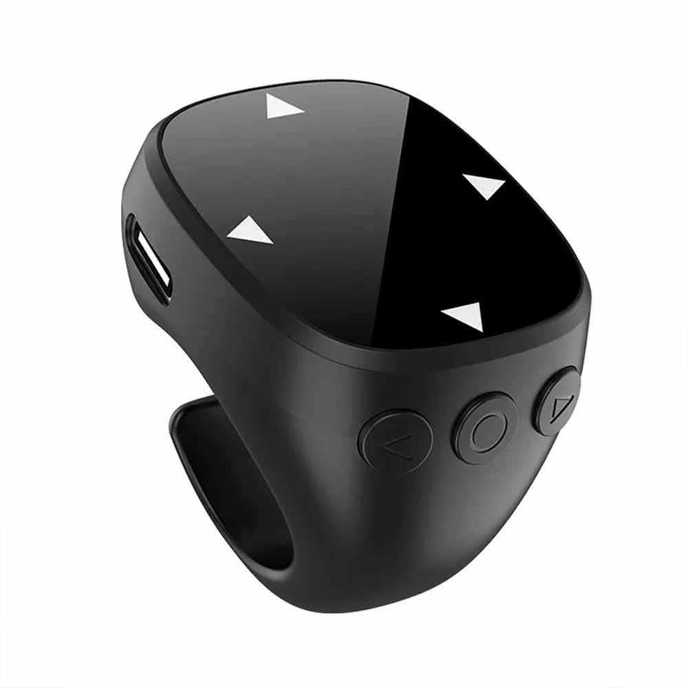 Bluetooth 5.3 Scrolling Ring – TikTok Remote Selfie Page Turner for Phones