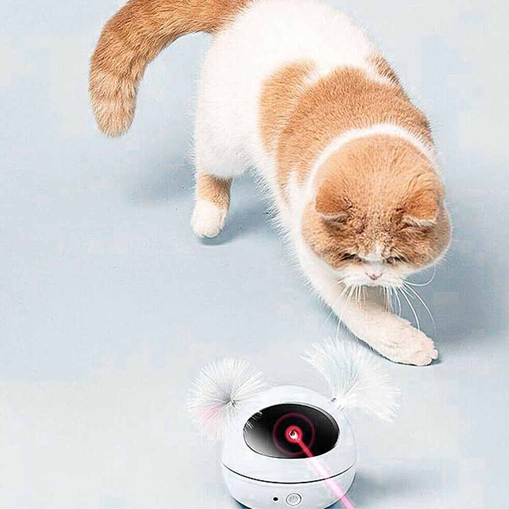 Automatic Laser Cat Toy Interactive Smart Kitten Laser Toy Battery-Powered