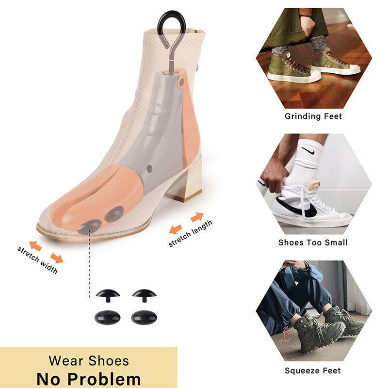 Portable Shoe & Boot Tree Shaper – Adjustable High-Top Shoes Stretcher for Men & Women