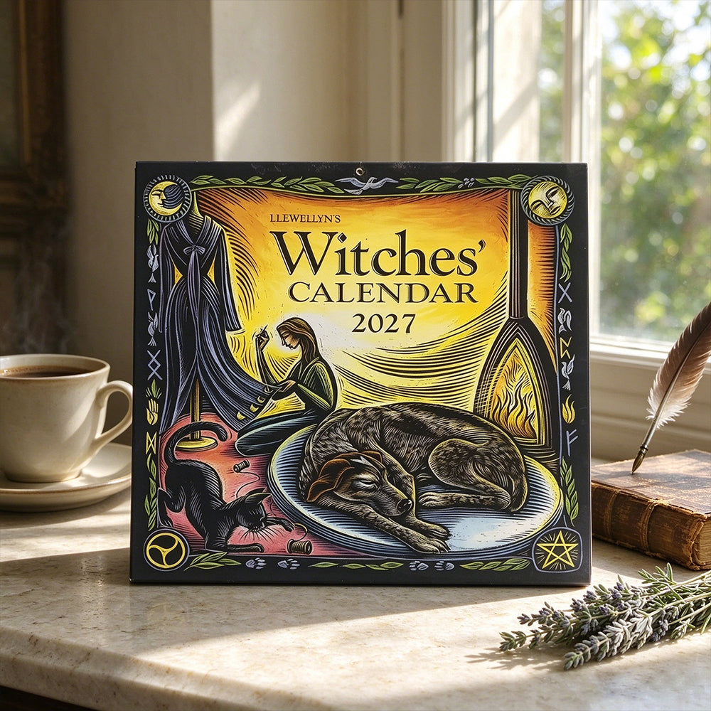 2027 Witches' Wall Calendar – Premium Copper Paper Hanging Calendar Decor