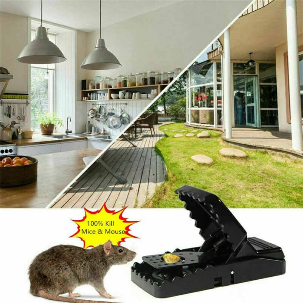 6x Plastic Mouse Traps Reusable Mice Rat Snare Catcher Rodent Indoor Catch