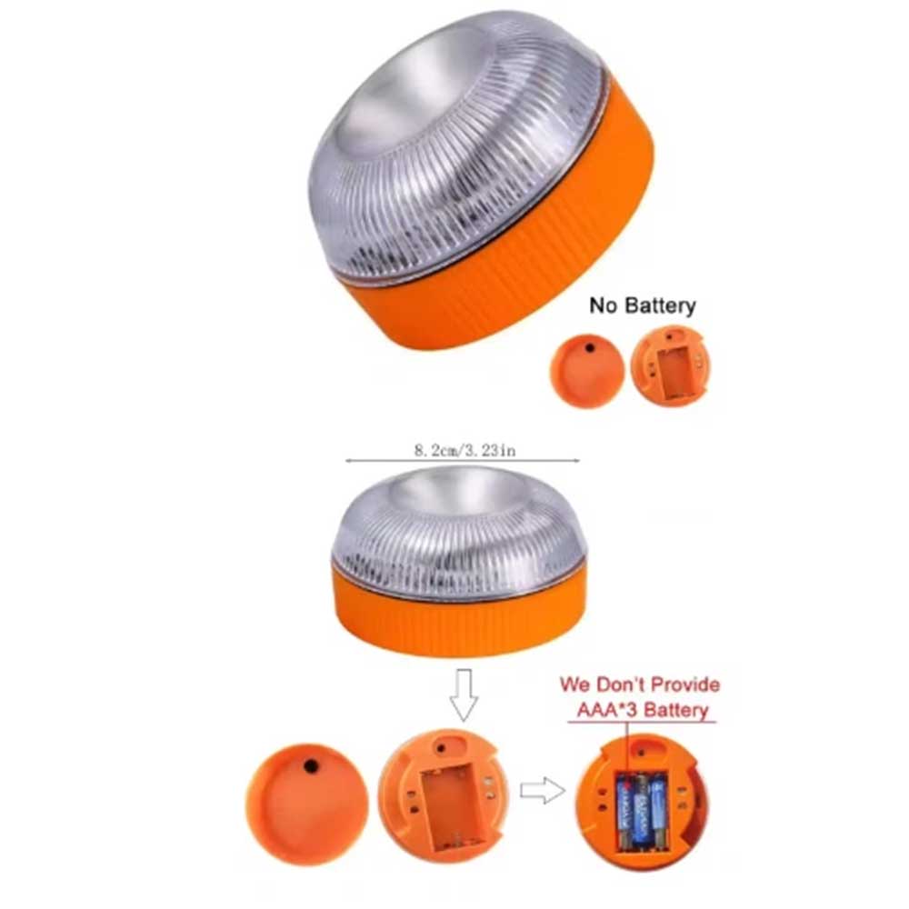 V16 Magnetic Induction Car Emergency Beacon Light - Portable Strobe Flashing