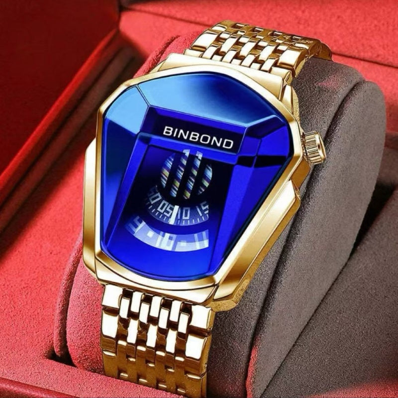 Men's Trendy Fashion Watch Funky Designer Wristwatch Includes Strap Adjuster