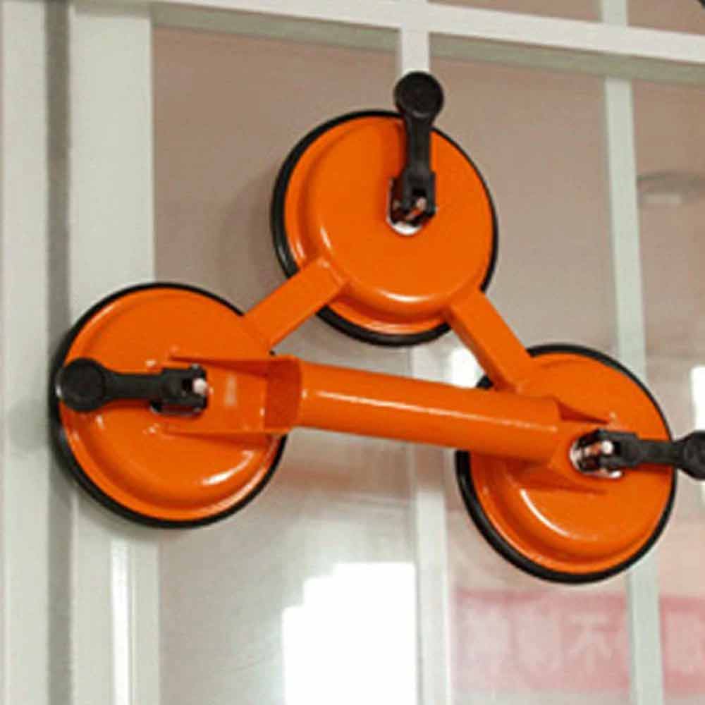 Suction Cup Triple Pad Lifter – 75kg Glass Tile Mirror Sucker Plate Lifting Tool