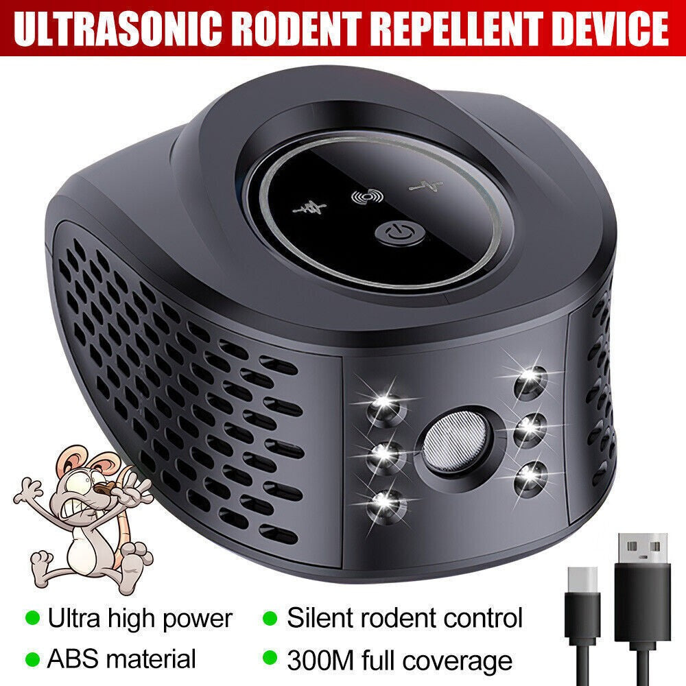Ultrasonic Pest Repeller Powerful Mouse Mice Rat Bat Electronic Squirrel Insect
