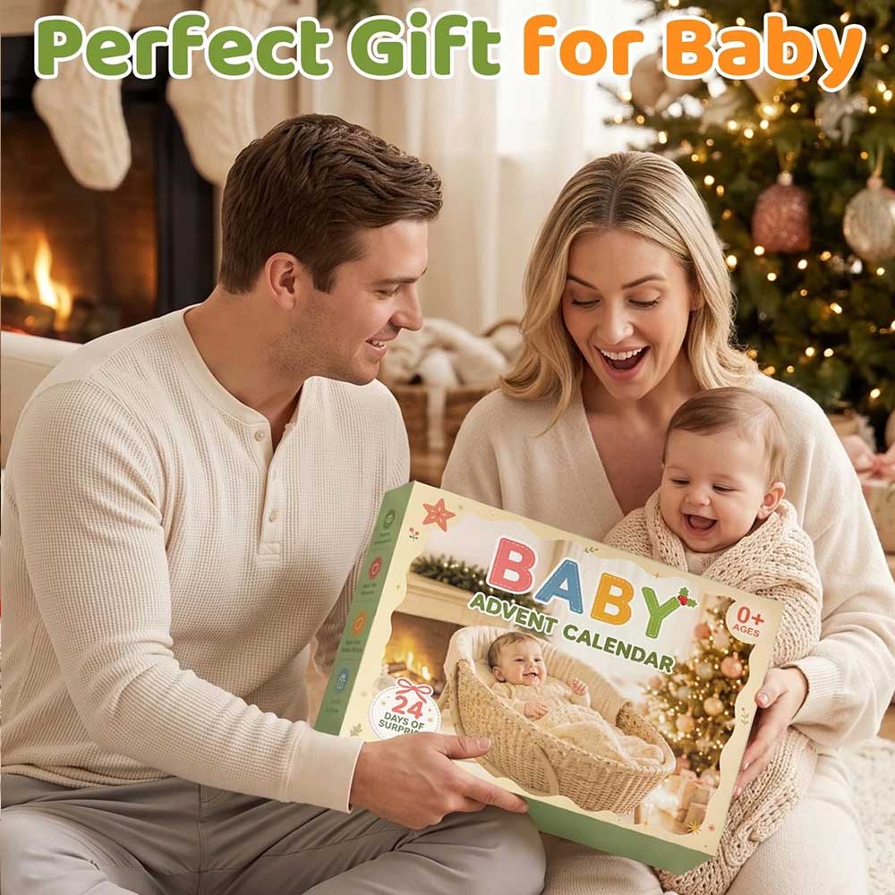 24-Day Baby Advent Calendar – BPA-Free Infant Toys Christmas Countdown