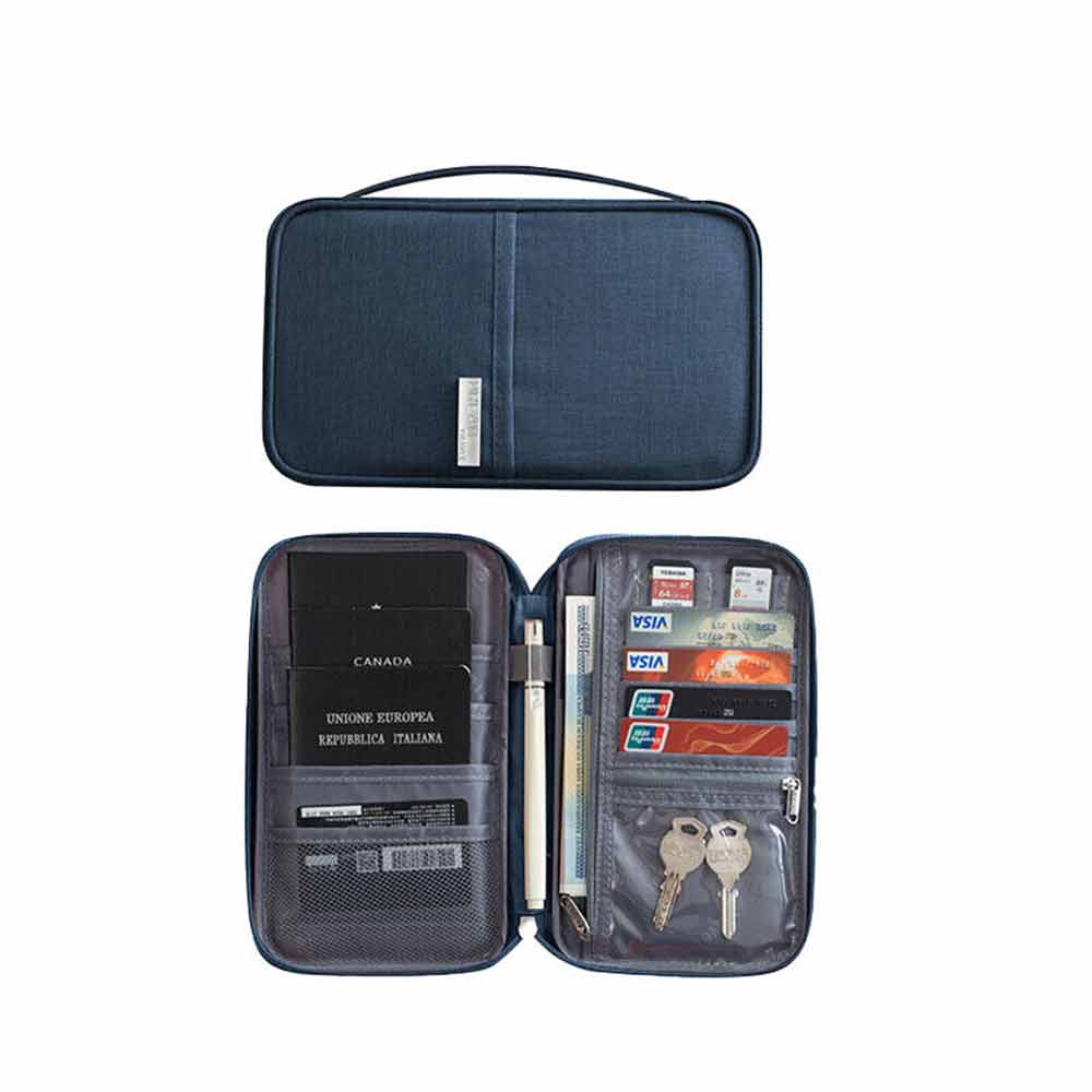 Passport Holder Travel Document Wallet Waterproof RFID Bag Family Case Organizer