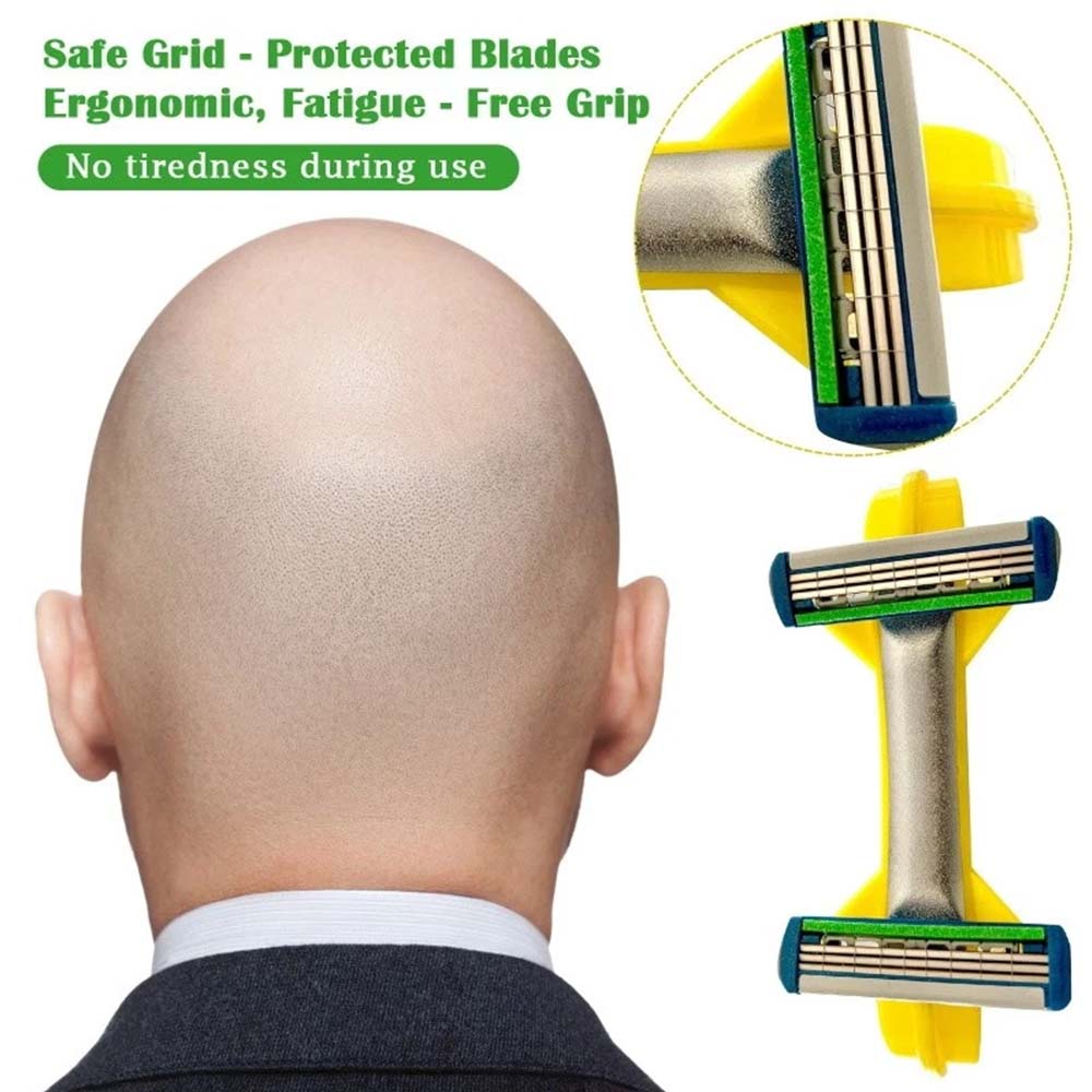 Fast Bald Head Shaver for Men – Double Head Manual Razor, Quick Bald Clipper