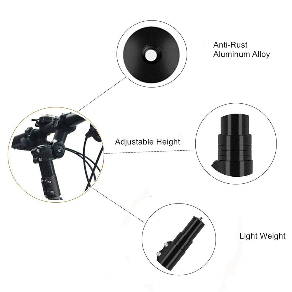 Bicycle Handlebar Fork Stem Extender Riser Head Up Adapter Adjustable 13cm