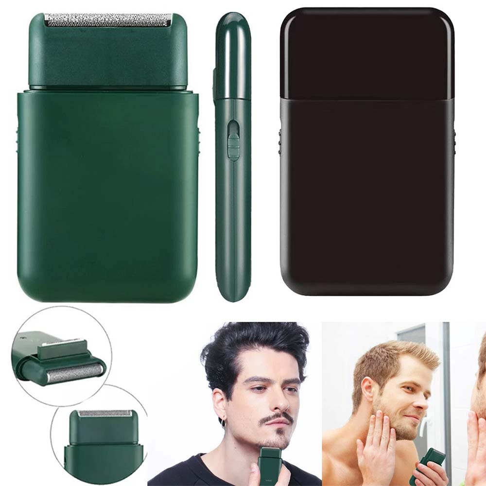Mini USB Rechargeable Shaver - Pocket Sized Portable Electric Razor for Men