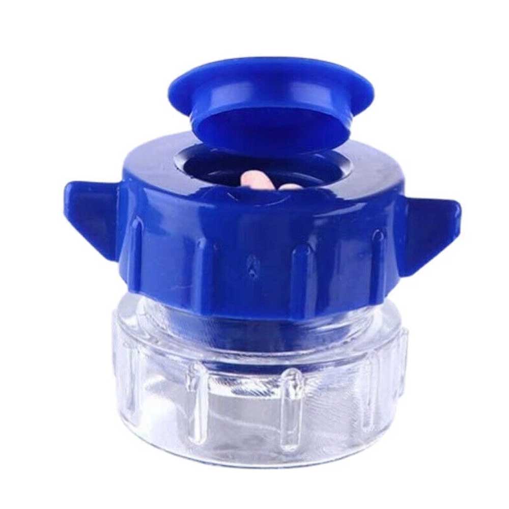 All-in-One Pill Crusher Grinder with Storage Compartment Portable Medicine Pulverizer and Tablet Splitter