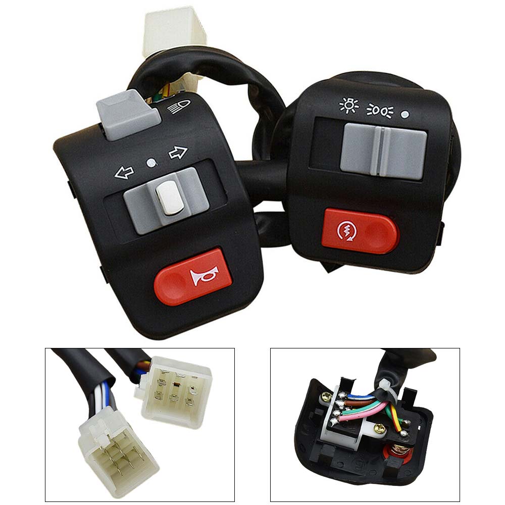 2X Motorcycle Handlebar Horn Turn Signal Light Controller Switch Fit for Yamaha