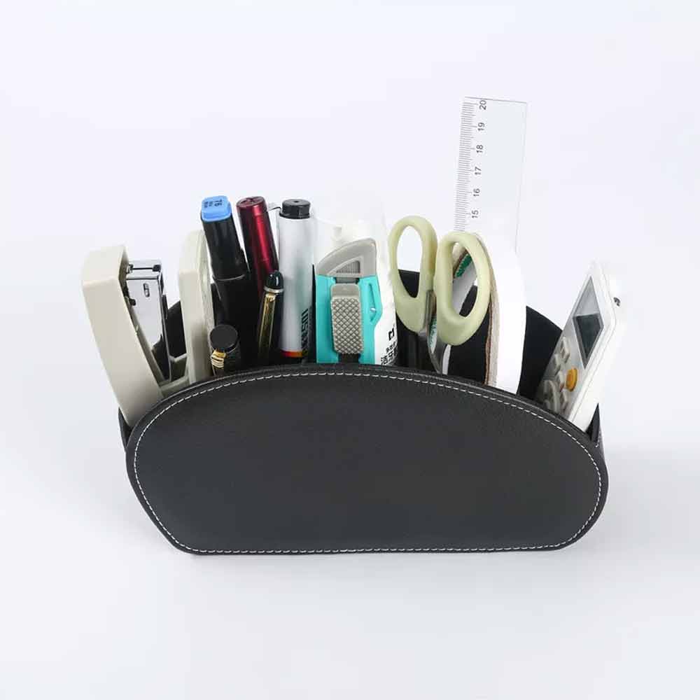 TV Remote Control Holder Table Storage Box 5 Grid Desktop Tidy Organizer Case
