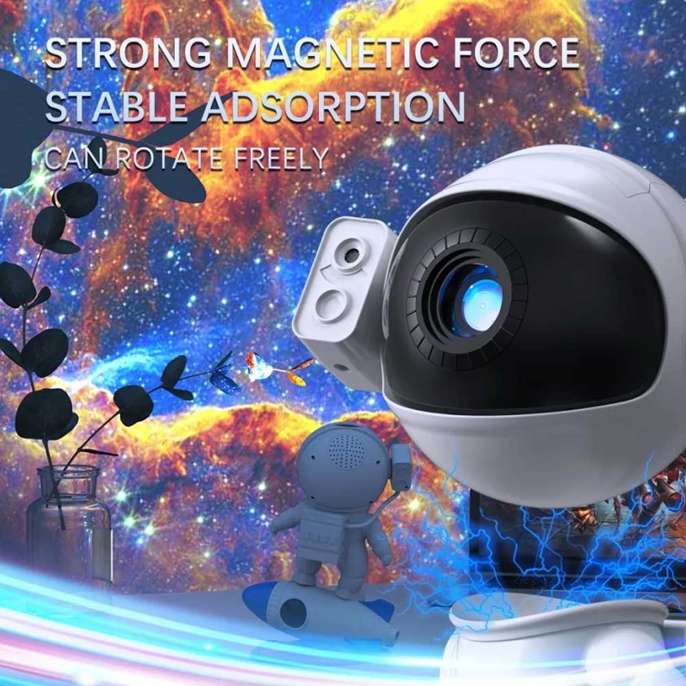 Rocket Astronaut Projection Light, Star Sky Galaxy Projector, 12 Galaxies Films