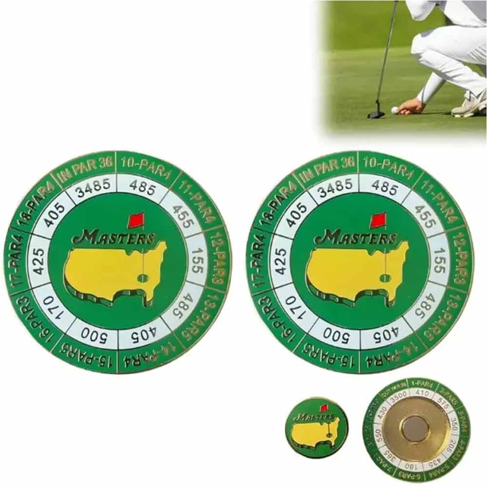 The Masters Scorecard Golf Ball Marker,2024Masters Tournament Coin With Magnetic