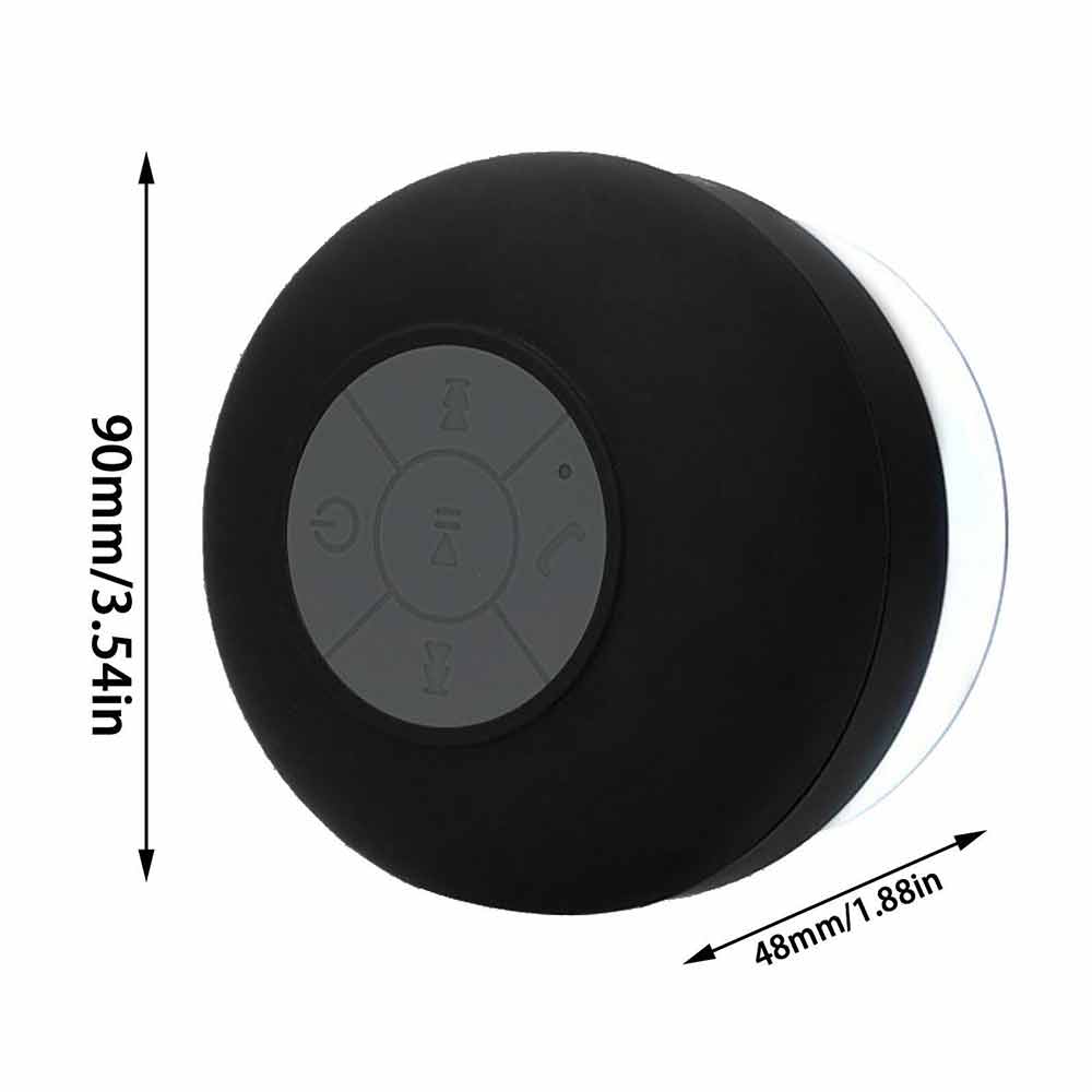 Bluetooth 5.0 Speaker with Suction Wireless Shower Speaker Waterproof