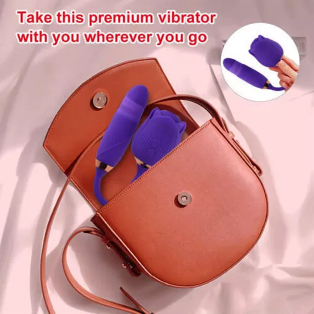Clit Sucking Vibrator Oral Thrusting G spot Dildo Bullet Sexy Toys for Women