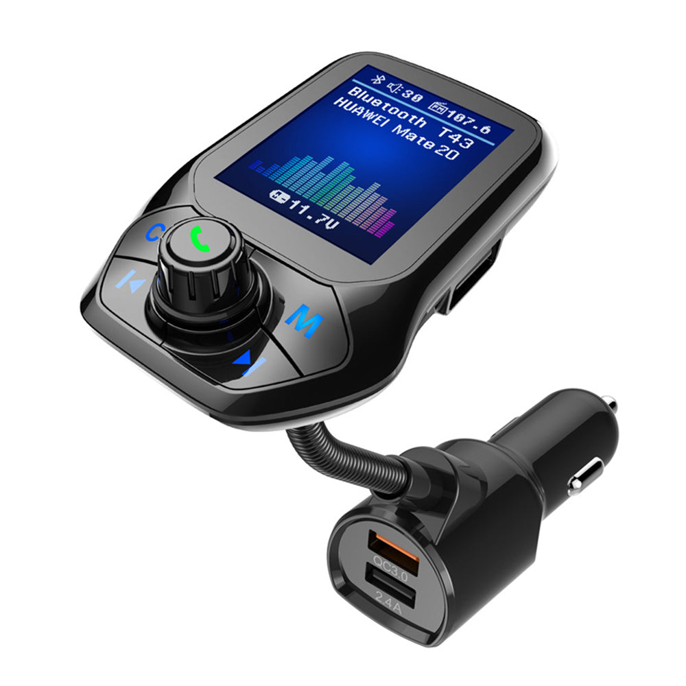 T43 Car Bluetooth MP3 FM Transmitter Car Charger