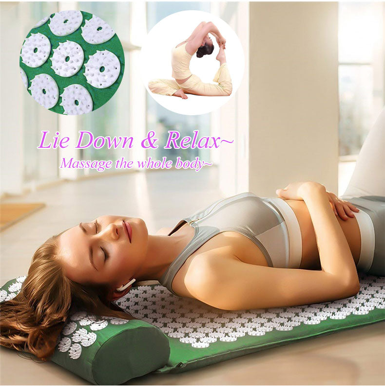 Yoga Mat Spike Pain Pilates Massage Non-slip Acupressure Fitness Cushion Pillow