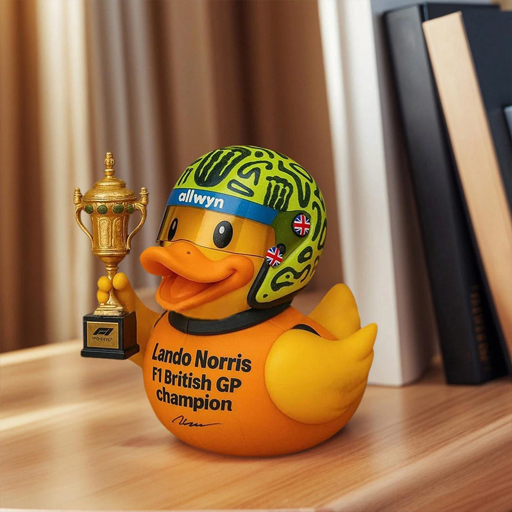2025 Lando Norris - F1 British GP Champion Funny Ornament Resin Duck Figurine