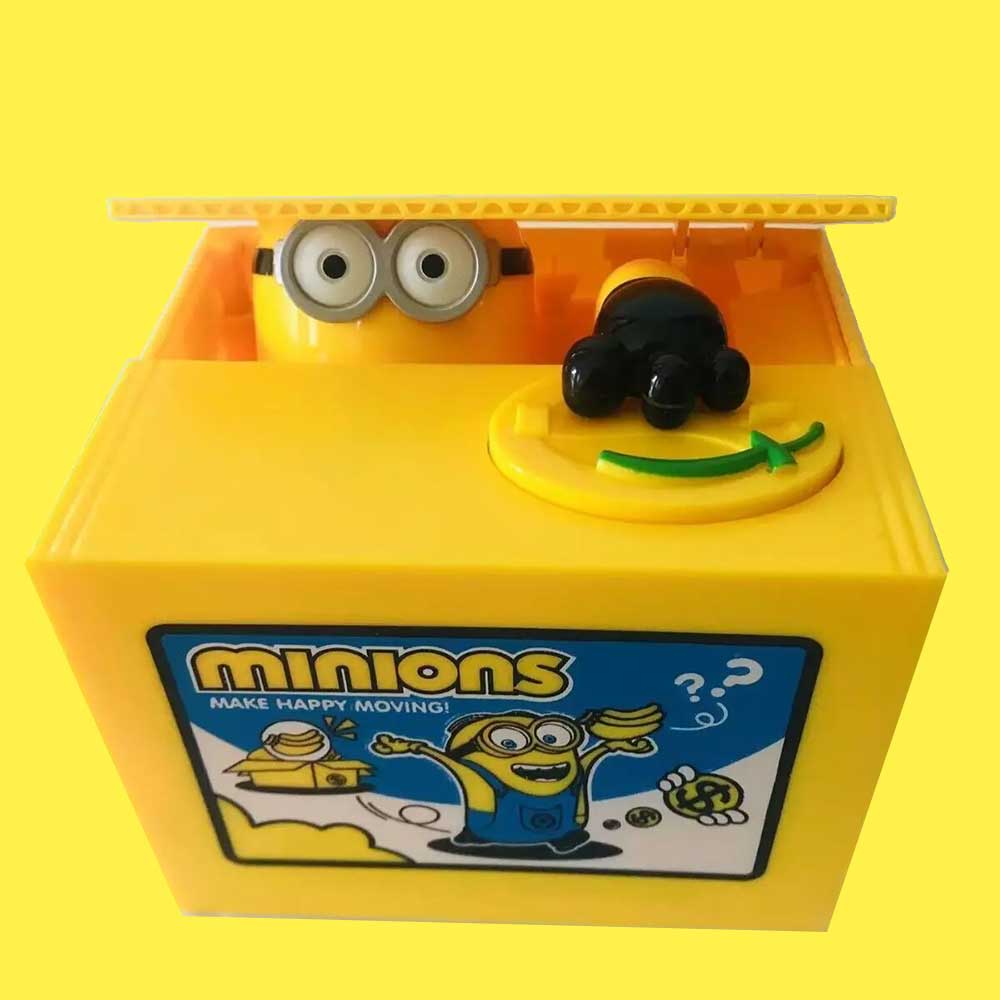 Automatic Minion Coin Bank - Electronic Money-Saving Box with Fun Sound Effects!