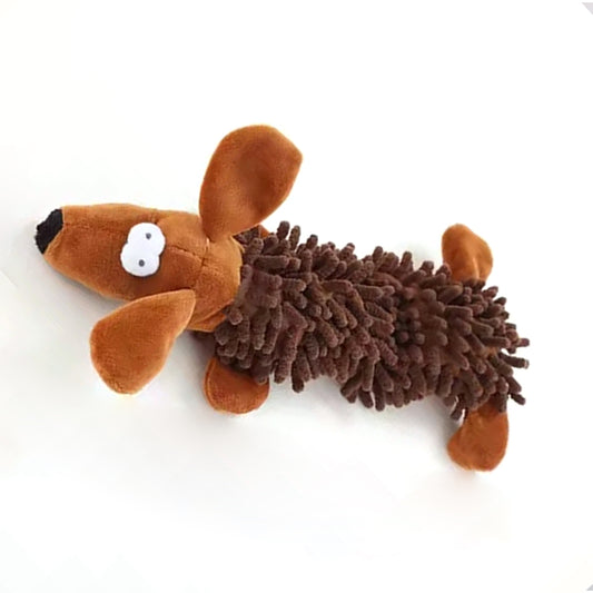 Squeaky Plush Dog Toy for Small Dogs & Puppies Cute Animal Shapes for Chewing & Interactive Play