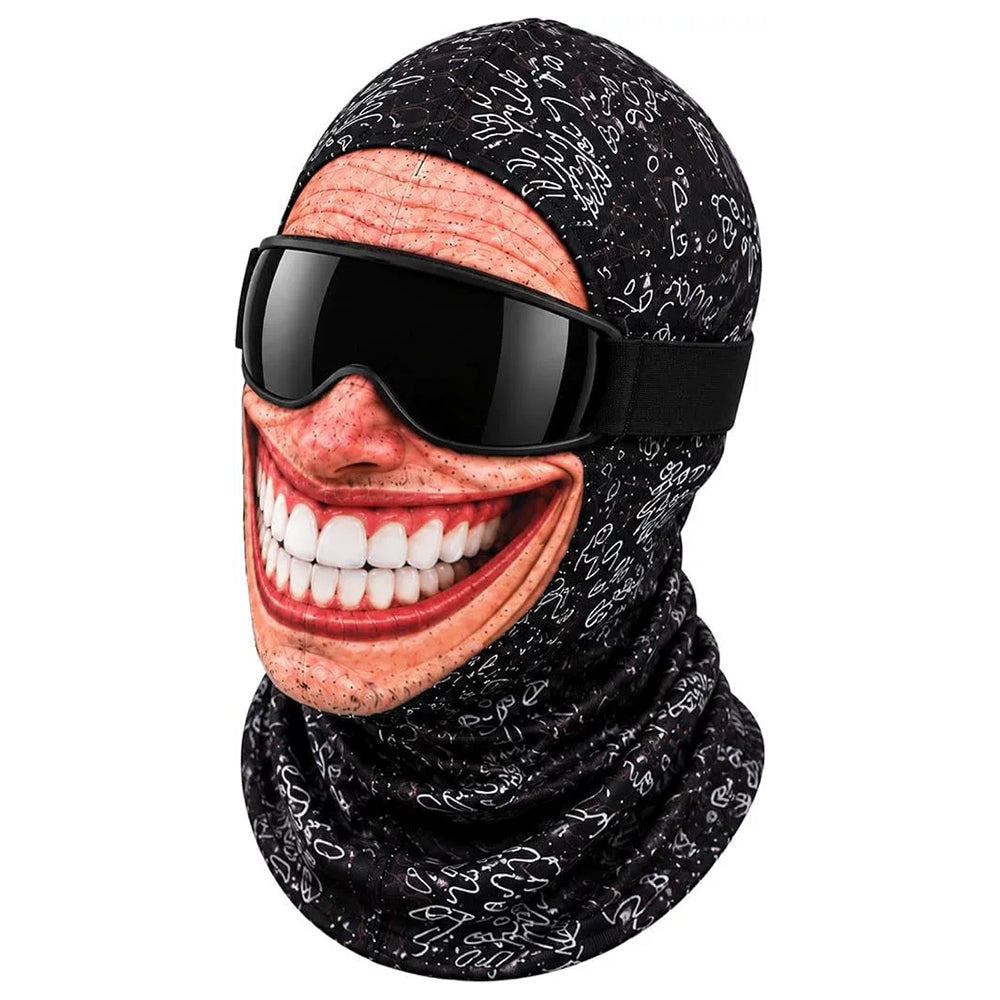 Funny 3D Face Mask Balaclava – Windproof Full Face Cover for Winter