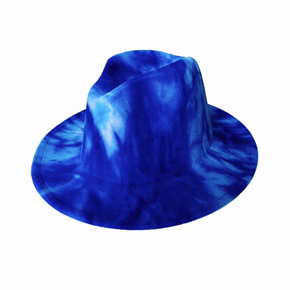 Men Women Jazz Summer Cap Wide Hat Hat Tie-Dye For Party Costumes Print Gift