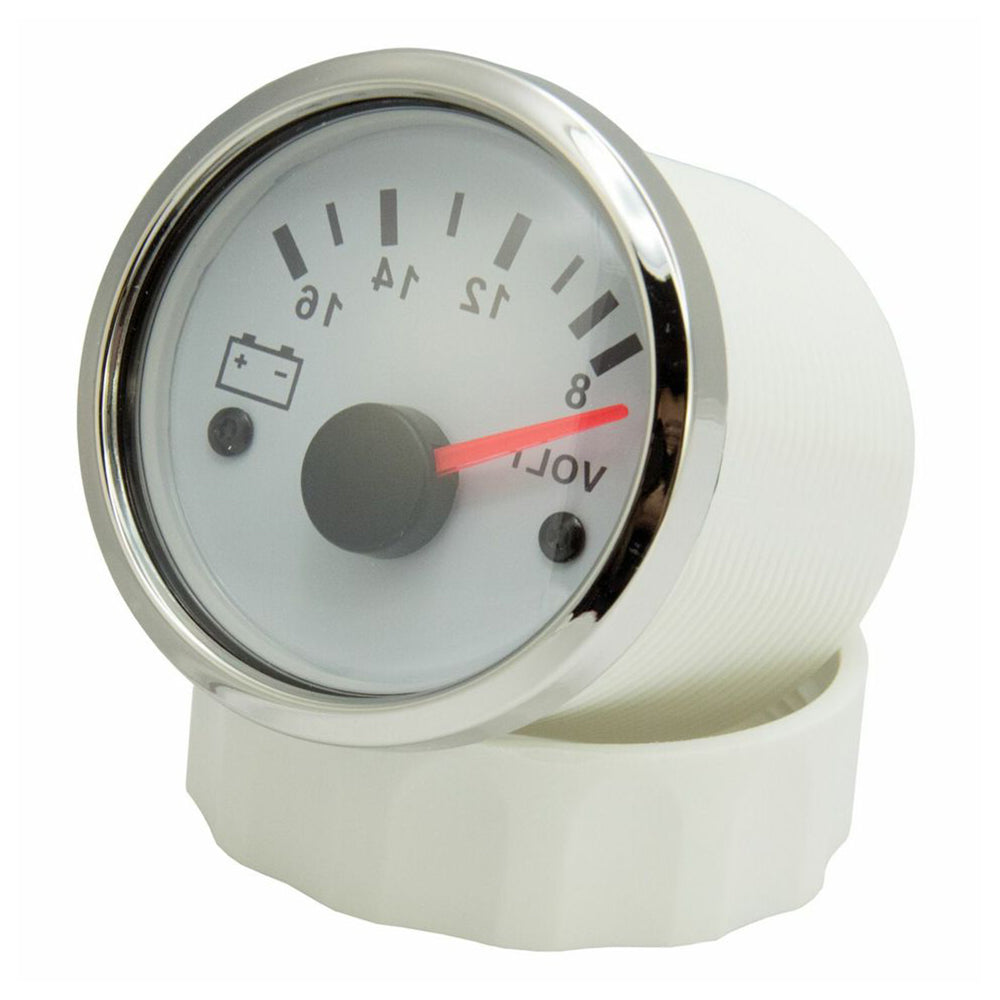 KUS Boat Voltmeter Marine Battery Gauge Car Truck RV Range 8-16V 52mm