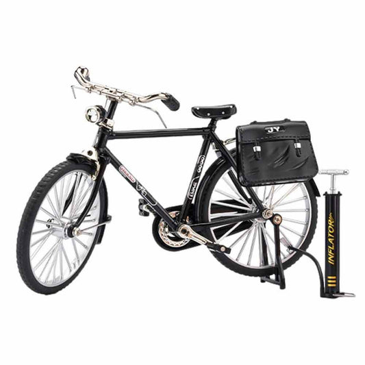 Mini Alloy Bicycle Miniature DIY Retro Bicycle Model Simulation Finger Bike Toys