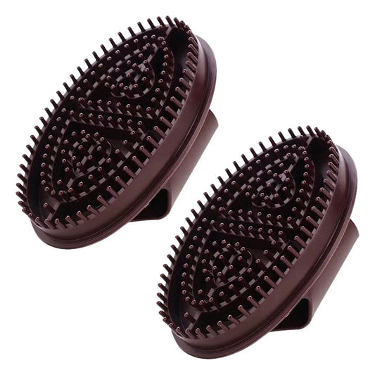 2-Piece Meridian Therapy Massage Brush Set | Acupressure Body Brush for Back, Arms & Legs