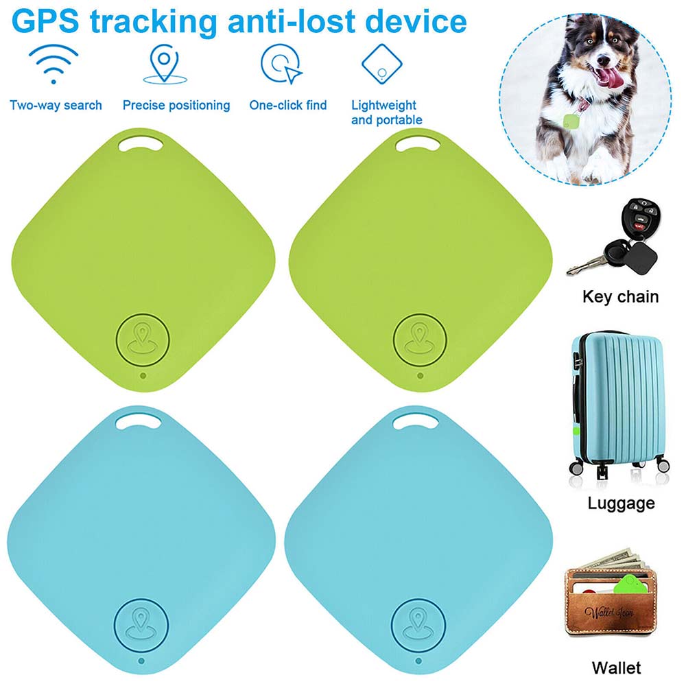 4Pack GPS Tracker Wireless Bluetooth Anti-Lost Wallet Key Pet Locator Finder