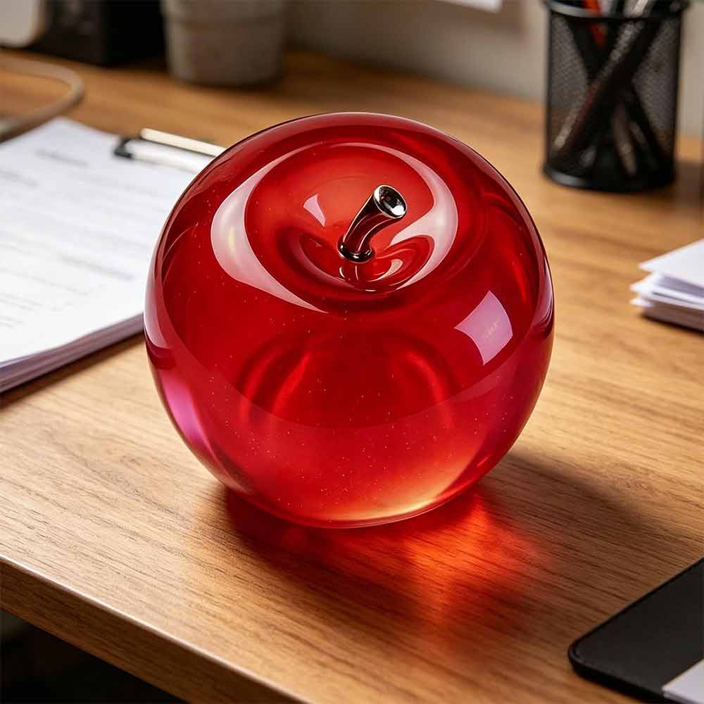 Apple Squishy Stress Ball – Red Fruit Fidget Sensory Toy for ADHD Anxiety
