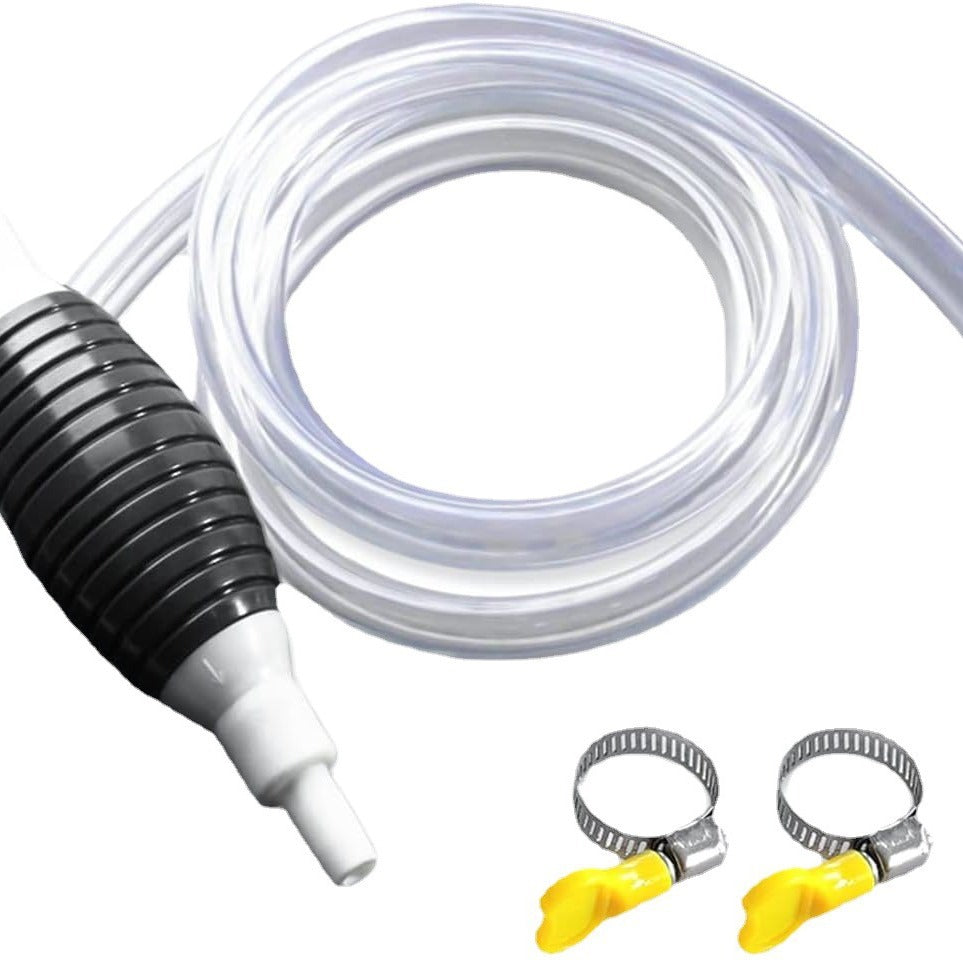 1M Car Manual Water Oil Liquid Petrol Fuel Transfer Pump Siphon-Pipe Hose too