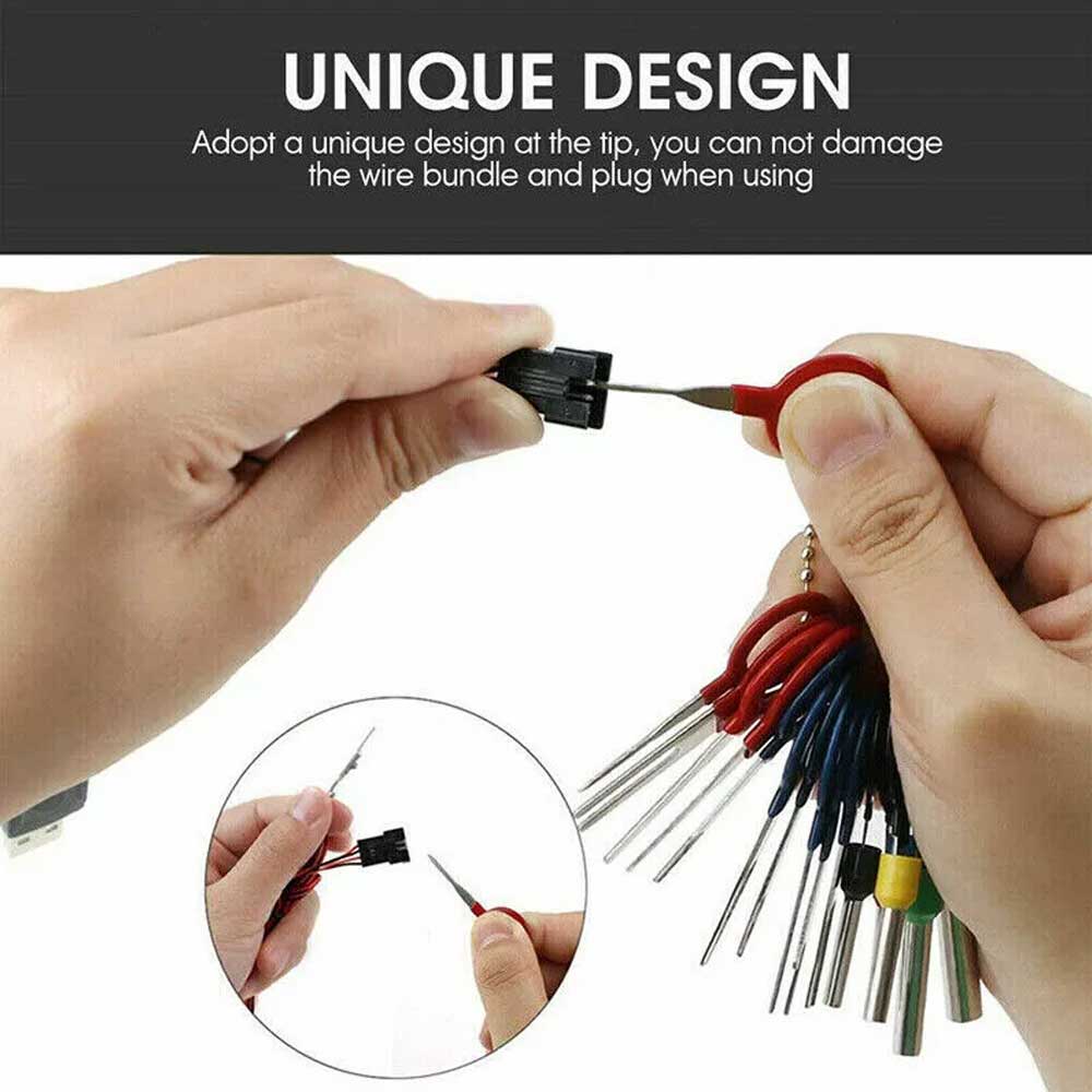 70Pcs Set Pin Ejector Wire Kit Extractor Auto Terminal Removal Connector Tool