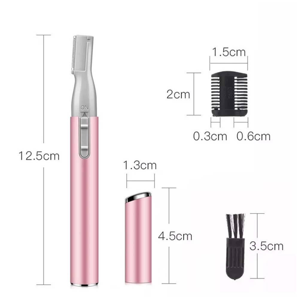 Electric Eyebrow Trimmer & Facial Hair Remover - Portable Shaver for Women