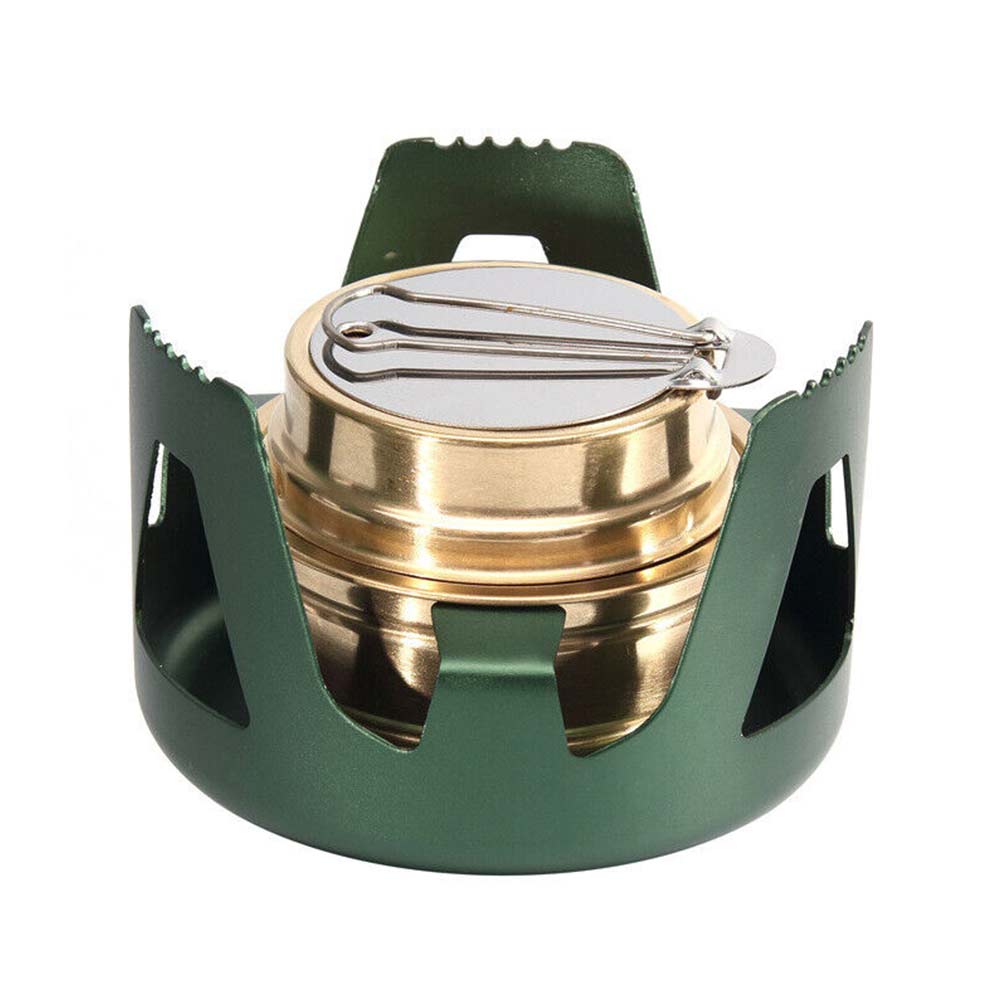 Mini Burner Outdoor Portable Hiking Camping Picnic Alcohol Stove Stainless Steel
