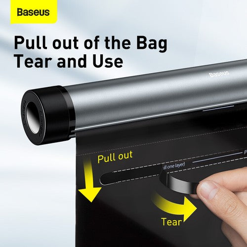 Car Back Seat Trash Bag Dispenser - Compact Metal Organizer with 40 Trash Bags