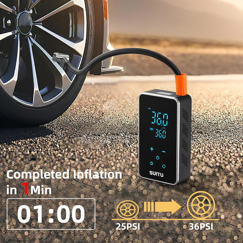 Wireless Car Electric Air Compressor Portable  Digital Touch Tyre Inflator Pump